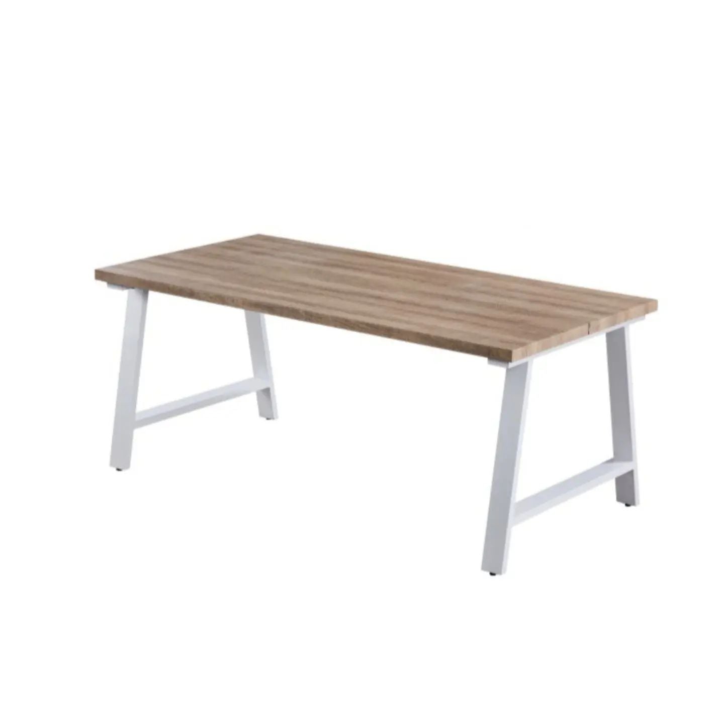 Kahden lankun pöytä musta tai valkojalkaisena