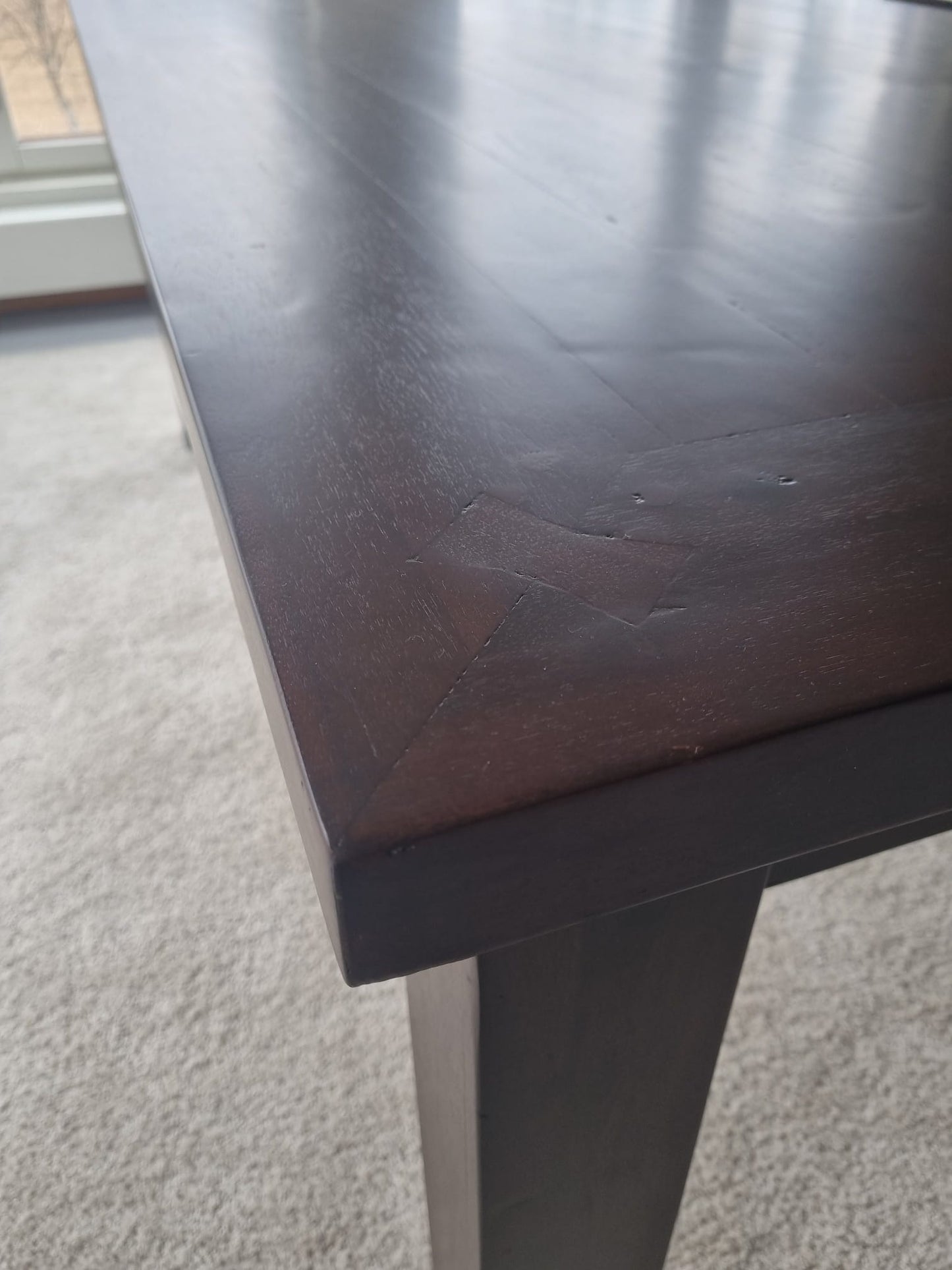 Loppuerä täysmahonkista Sydney ruokapöytää 195x105cm