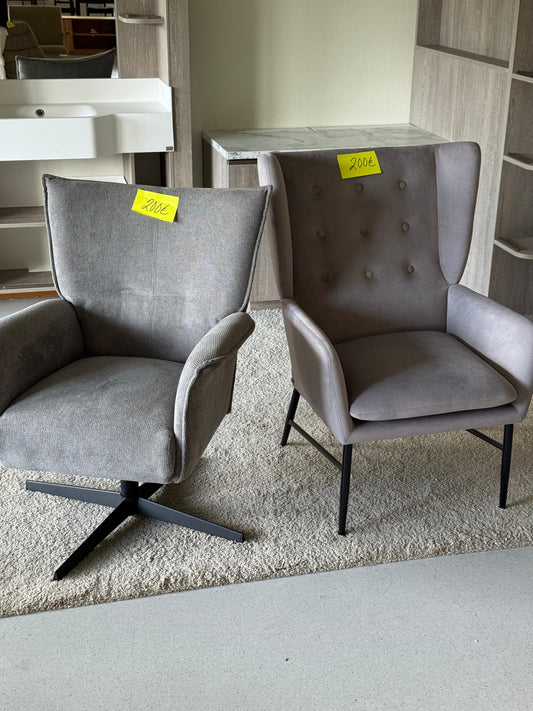 Uudet nojatuolit, näyttelyn yksittäiskappaleet 200e / kpl