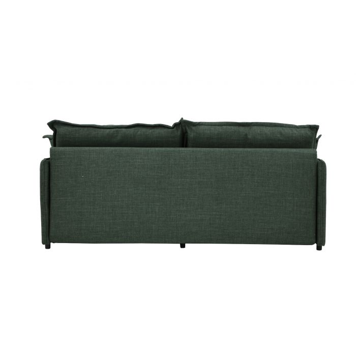 Kaunis vihreä vuodesohva 140cm leveällä nukkumatilalla!